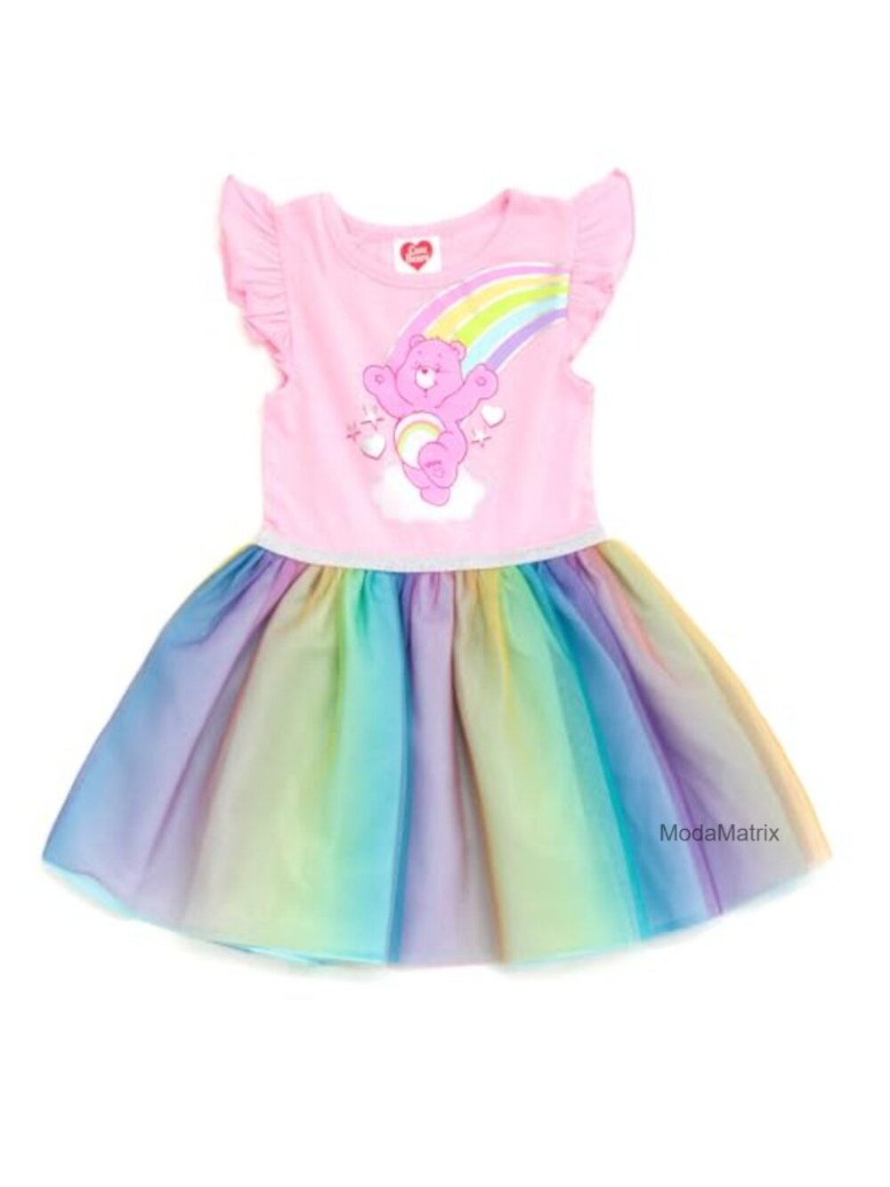 Girls Tulle Tutu Dress Sleeveless Cotton Blend